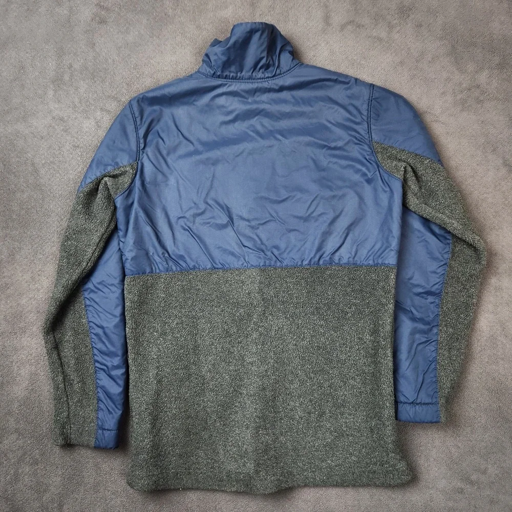 Columbia Fleece Jacket Kids Medium 10/12 Blue Gray Full‎ Zip Lightweight
